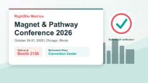 RightBio Metrics at Magnet and Pathway Conference 2026, booth 2156 in Chicago